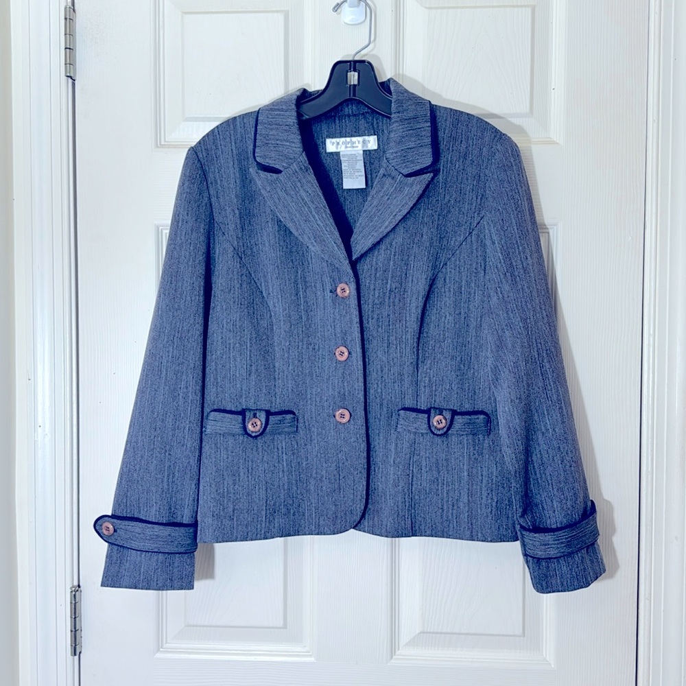 Beautiful Combo Purple & Brown Prophecy Lightweight Blazer Size 10 Petite